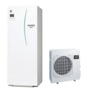 MITSUBISHI ELECTRIC POMPA CIEPŁA POWIETRZE/WODA 7,5kW SPLIT ECO INVERTER JEDNOSTKA WEWNĘTRZNA Z WBUDOWANYM ZASOBNIKIEM C.W.U. 170l (1-fazowa)